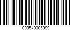 Código de barras (EAN, GTIN, SKU, ISBN): '1039543305999'