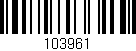 Código de barras (EAN, GTIN, SKU, ISBN): '103961'