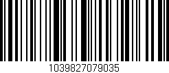 Código de barras (EAN, GTIN, SKU, ISBN): '1039827079035'