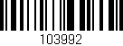 Código de barras (EAN, GTIN, SKU, ISBN): '103992'