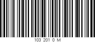 Código de barras (EAN, GTIN, SKU, ISBN): '103_201_0_M'