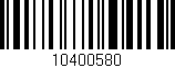 Código de barras (EAN, GTIN, SKU, ISBN): '10400580'