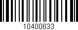 Código de barras (EAN, GTIN, SKU, ISBN): '10400633'