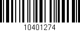 Código de barras (EAN, GTIN, SKU, ISBN): '10401274'
