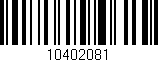 Código de barras (EAN, GTIN, SKU, ISBN): '10402081'