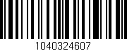 Código de barras (EAN, GTIN, SKU, ISBN): '1040324607'
