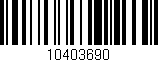 Código de barras (EAN, GTIN, SKU, ISBN): '10403690'