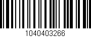 Código de barras (EAN, GTIN, SKU, ISBN): '1040403266'