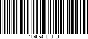 Código de barras (EAN, GTIN, SKU, ISBN): '104054_0_0_U'