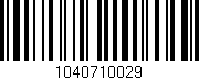 Código de barras (EAN, GTIN, SKU, ISBN): '1040710029'