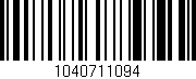 Código de barras (EAN, GTIN, SKU, ISBN): '1040711094'