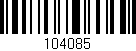 Código de barras (EAN, GTIN, SKU, ISBN): '104085'
