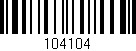 Código de barras (EAN, GTIN, SKU, ISBN): '104104'