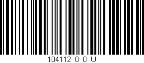 Código de barras (EAN, GTIN, SKU, ISBN): '104112_0_0_U'