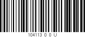 Código de barras (EAN, GTIN, SKU, ISBN): '104113_0_0_U'