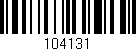 Código de barras (EAN, GTIN, SKU, ISBN): '104131'