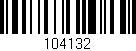 Código de barras (EAN, GTIN, SKU, ISBN): '104132'
