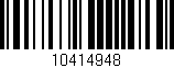 Código de barras (EAN, GTIN, SKU, ISBN): '10414948'