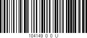 Código de barras (EAN, GTIN, SKU, ISBN): '104149_0_0_U'