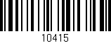 Código de barras (EAN, GTIN, SKU, ISBN): '10415'