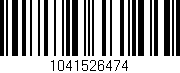 Código de barras (EAN, GTIN, SKU, ISBN): '1041526474'