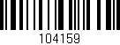 Código de barras (EAN, GTIN, SKU, ISBN): '104159'