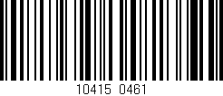 Código de barras (EAN, GTIN, SKU, ISBN): '10415/0461'