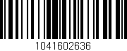 Código de barras (EAN, GTIN, SKU, ISBN): '1041602636'
