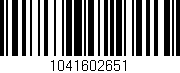 Código de barras (EAN, GTIN, SKU, ISBN): '1041602651'