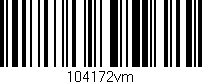 Código de barras (EAN, GTIN, SKU, ISBN): '104172vm'