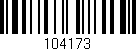 Código de barras (EAN, GTIN, SKU, ISBN): '104173'