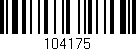 Código de barras (EAN, GTIN, SKU, ISBN): '104175'