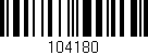 Código de barras (EAN, GTIN, SKU, ISBN): '104180'