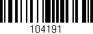 Código de barras (EAN, GTIN, SKU, ISBN): '104191'