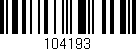 Código de barras (EAN, GTIN, SKU, ISBN): '104193'