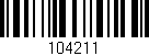 Código de barras (EAN, GTIN, SKU, ISBN): '104211'