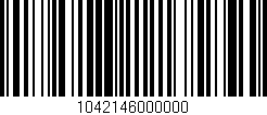 Código de barras (EAN, GTIN, SKU, ISBN): '1042146000000'