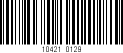 Código de barras (EAN, GTIN, SKU, ISBN): '10421/0129'
