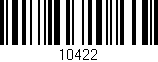 Código de barras (EAN, GTIN, SKU, ISBN): '10422'