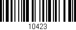 Código de barras (EAN, GTIN, SKU, ISBN): '10423'