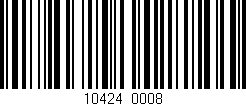 Código de barras (EAN, GTIN, SKU, ISBN): '10424/0008'