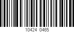 Código de barras (EAN, GTIN, SKU, ISBN): '10424/0465'