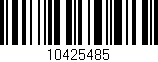 Código de barras (EAN, GTIN, SKU, ISBN): '10425485'