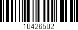 Código de barras (EAN, GTIN, SKU, ISBN): '10426502'