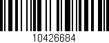 Código de barras (EAN, GTIN, SKU, ISBN): '10426684'