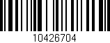 Código de barras (EAN, GTIN, SKU, ISBN): '10426704'