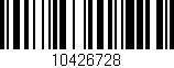Código de barras (EAN, GTIN, SKU, ISBN): '10426728'