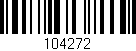 Código de barras (EAN, GTIN, SKU, ISBN): '104272'