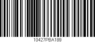 Código de barras (EAN, GTIN, SKU, ISBN): '10427PBA189'
