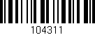 Código de barras (EAN, GTIN, SKU, ISBN): '104311'